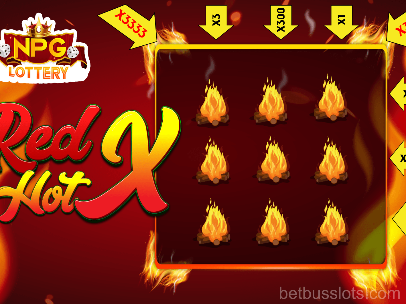 Interfaz de tragamonedas en la app betbus